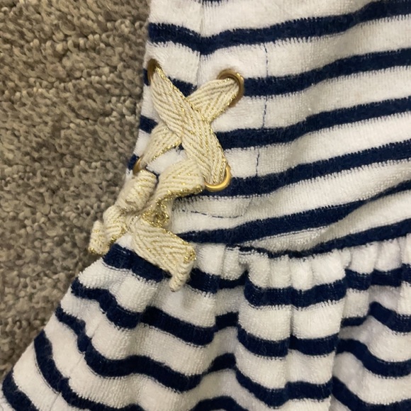 🥰 2/$20 Juicy Couture Baby Girl Blue Striped Swim Cover - Picture 4 of 4